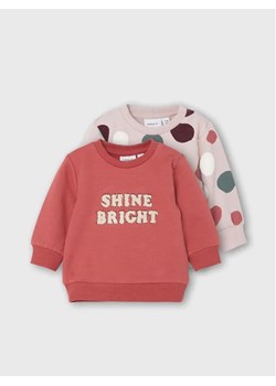 NAME IT Komplet 2 bluz 13208072 Różowy Regular Fit ze sklepu MODIVO w kategorii Bluzy i swetry - zdjęcie 168381843