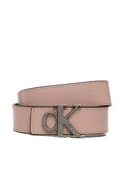 Calvin Klein Jeans Pasek Damski Mono Hardware Leather Belt 30mm K60K610364 Różowy ze sklepu MODIVO w kategorii Paski damskie - zdjęcie 168382042
