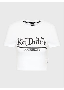 Von Dutch T-Shirt Arta 6 230 050 Biały Regular Fit ze sklepu MODIVO w kategorii Bluzki damskie - zdjęcie 168382791
