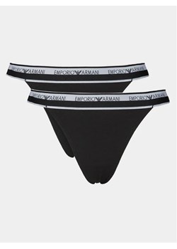 Emporio Armani Underwear Komplet 2 par stringów 164522 4R227 00020 Czarny ze sklepu MODIVO w kategorii Majtki damskie - zdjęcie 168383453