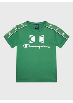 Champion T-Shirt 306326 Zielony Regular Fit ze sklepu MODIVO w kategorii T-shirty chłopięce - zdjęcie 168386961