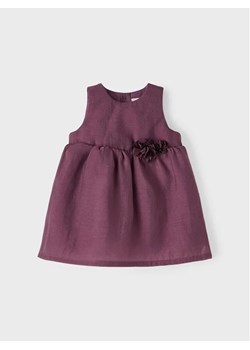 NAME IT Sukienka elegancka 13209700 Fioletowy Regular Fit ze sklepu MODIVO w kategorii Sukienki niemowlęce - zdjęcie 168387440