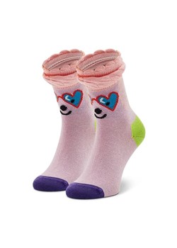 Happy Socks Skarpety Wysokie Dziecięce KPDL01-3300 Różowy ze sklepu MODIVO w kategorii Skarpetki dziecięce - zdjęcie 168390872