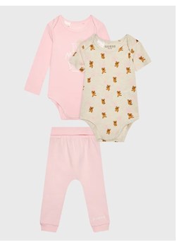 Guess Komplet 2 par body ze spodniami H3RW04 J1300 Kolorowy Regular Fit ze sklepu MODIVO w kategorii Komplety niemowlęce - zdjęcie 168394684
