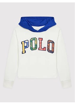 Polo Ralph Lauren Bluza 313880436001 Biały Relaxed Fit ze sklepu MODIVO w kategorii Bluzy chłopięce - zdjęcie 168395272