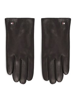Tommy Hilfiger Rękawiczki Męskie Essential Flag Leather Gloves AM0AM11482 Czarny ze sklepu MODIVO w kategorii Rękawiczki męskie - zdjęcie 168395442