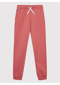 Polo Ralph Lauren Spodnie dresowe 313860018003 Różowy Regular Fit ze sklepu MODIVO w kategorii Spodnie dziewczęce - zdjęcie 168395512
