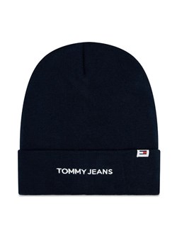 Tommy Jeans Czapka Linear Logo AW0AW15843 Granatowy ze sklepu MODIVO w kategorii Czapki zimowe damskie - zdjęcie 168397071
