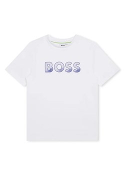 Boss T-Shirt J25O03 S Biały Regular Fit ze sklepu MODIVO w kategorii T-shirty chłopięce - zdjęcie 168399982