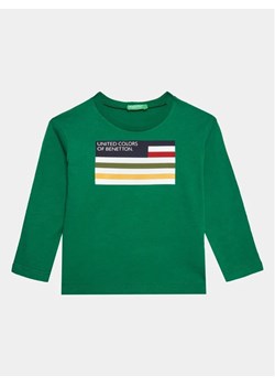 United Colors Of Benetton Bluzka 3I1XG10A8 Zielony Regular Fit ze sklepu MODIVO w kategorii T-shirty chłopięce - zdjęcie 168400951