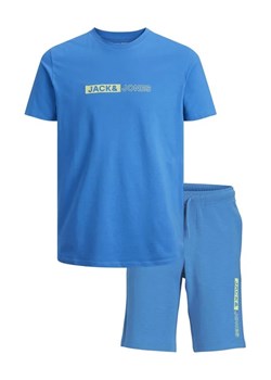 Jack&Jones Junior Komplet t-shirt i szorty sportowe 12235345 Niebieski Regular Fit ze sklepu MODIVO w kategorii Komplety chłopięce - zdjęcie 168401034