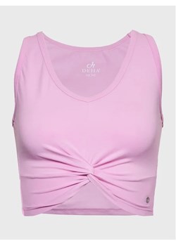 Deha Top A00190 Różowy Slim Fit ze sklepu MODIVO w kategorii Bluzki damskie - zdjęcie 168402511