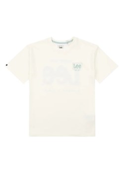 Lee T-Shirt Supercharged LEE0116 Écru Regular Fit ze sklepu MODIVO w kategorii T-shirty chłopięce - zdjęcie 168403471