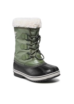 Sorel Śniegowce Yoot Pac Nylon Wp NY1962 Zielony ze sklepu MODIVO w kategorii Buty zimowe dziecięce - zdjęcie 168404493