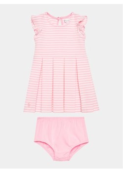 Polo Ralph Lauren Sukienka letnia 310901061002 Różowy Regular Fit ze sklepu MODIVO w kategorii Komplety niemowlęce - zdjęcie 168404711