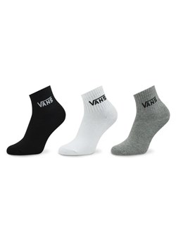 Vans Zestaw 3 par wysokich skarpet damskich Half Crew Sock VN00073EIZH1 Czarny ze sklepu MODIVO w kategorii Skarpetki damskie - zdjęcie 168405370