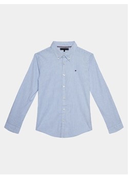 Tommy Hilfiger Koszula Flex Ithaca Shirt L/S KB0KB08729 Niebieski Regular Fit ze sklepu MODIVO w kategorii Koszule chłopięce - zdjęcie 168406921