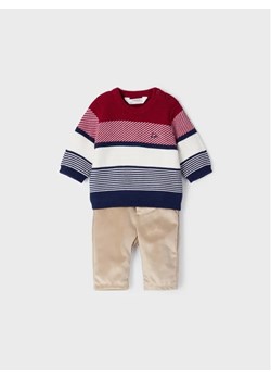 Mayoral Komplet sweter i spodnie materiałowe 2522 Kolorowy Regular Fit ze sklepu MODIVO w kategorii Komplety niemowlęce - zdjęcie 168411422