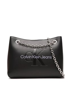 Calvin Klein Jeans Torebka Sculpted 24 Mono K60K607831 Czarny ze sklepu MODIVO w kategorii Torby Shopper bag - zdjęcie 168413354