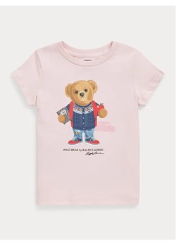Polo Ralph Lauren T-Shirt Sscn 312867198063 Różowy Regular Fit ze sklepu MODIVO w kategorii Bluzki dziewczęce - zdjęcie 168413514