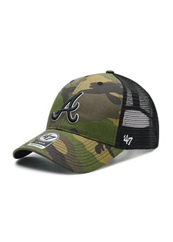 47 Brand Czapka z daszkiem MLB Atlanta Braves Branson Trucker B-CBRAN01GWP-CMB Zielony ze sklepu MODIVO w kategorii Czapki dziecięce - zdjęcie 168414464