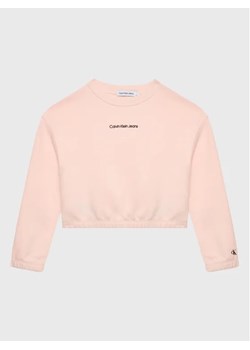 Calvin Klein Jeans Bluza IG0IG01866 Różowy Relaxed Fit ze sklepu MODIVO w kategorii Bluzy dziewczęce - zdjęcie 168416781