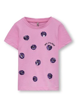 Kids ONLY T-Shirt 15286502 Różowy Regular Fit ze sklepu MODIVO w kategorii Bluzki dziewczęce - zdjęcie 168417931
