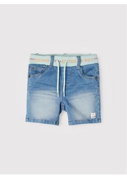 NAME IT Szorty jeansowe 13202337 Niebieski Regular Fit ze sklepu MODIVO w kategorii Spodenki niemowlęce - zdjęcie 168420630