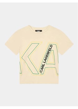 Karl Lagerfeld Kids T-Shirt Z25412 S Biały Regular Fit ze sklepu MODIVO w kategorii T-shirty chłopięce - zdjęcie 168424031