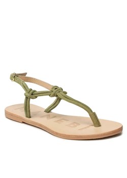 Manebi Sandały Suede Leather Sandals V 2.0 Y0 Khaki ze sklepu MODIVO w kategorii Sandały damskie - zdjęcie 168424381