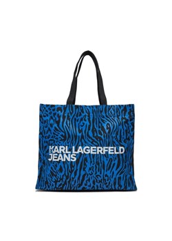 Karl Lagerfeld Jeans Torebka 240J3901 Granatowy ze sklepu MODIVO w kategorii Torby Shopper bag - zdjęcie 168425412