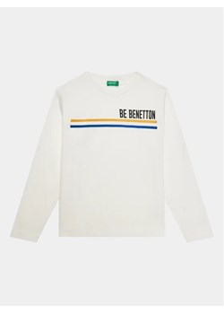 United Colors Of Benetton Bluzka 3I1XC10D7 Biały Regular Fit ze sklepu MODIVO w kategorii T-shirty chłopięce - zdjęcie 168425830