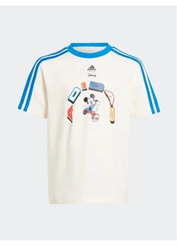 adidas T-Shirt IQ4800 Beżowy Loose Fit ze sklepu MODIVO w kategorii T-shirty chłopięce - zdjęcie 168427073