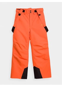 4F Spodnie narciarskie 4FJAW23TFTRM358 Pomarańczowy Regular Fit ze sklepu MODIVO w kategorii Spodnie chłopięce - zdjęcie 168427481