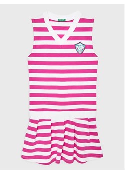 United Colors Of Benetton Sukienka letnia 38PMCV00A Różowy Regular Fit ze sklepu MODIVO w kategorii Sukienki dziewczęce - zdjęcie 168428273