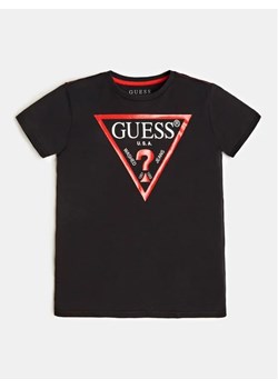 Guess T-Shirt L73I55 K8HM0 Czarny Regular Fit ze sklepu MODIVO w kategorii T-shirty chłopięce - zdjęcie 168429193