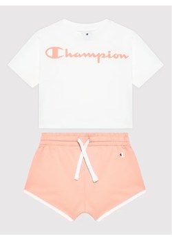 Champion Komplet t-shirt i szorty sportowe 404319 Kolorowy Regular Fit ze sklepu MODIVO w kategorii Komplety dziewczęce - zdjęcie 168432550