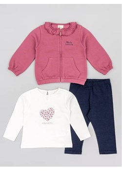Zippy Komplet bluza, bluzka i legginsy ZBGAP0601 23011 Kolorowy Regular Fit ze sklepu MODIVO w kategorii Komplety niemowlęce - zdjęcie 168434591