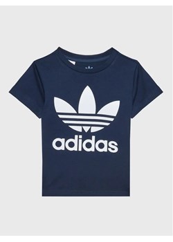 adidas T-Shirt Trefoil IC9118 Granatowy Regular Fit ze sklepu MODIVO w kategorii T-shirty chłopięce - zdjęcie 168435513