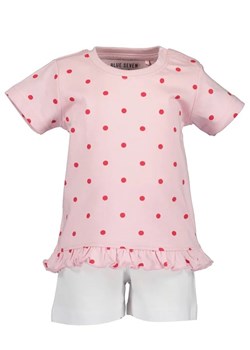 Blue Seven Komplet t-shirt i spodenki 914513 X Różowy ze sklepu MODIVO w kategorii Komplety niemowlęce - zdjęcie 168437430