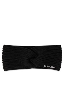 Calvin Klein Opaska materiałowa Ck Must Logo Twisted Headband K60K611400 Czarny ze sklepu MODIVO w kategorii Opaski do włosów - zdjęcie 168438092