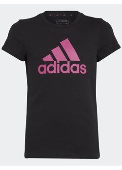 adidas T-Shirt Essentials Big Logo Cotton T-Shirt IC6122 Czarny Slim Fit ze sklepu MODIVO w kategorii Bluzki dziewczęce - zdjęcie 168438302