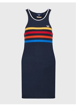 Superdry Sukienka codzienna W8011103A Granatowy Regular Fit ze sklepu MODIVO w kategorii Sukienki - zdjęcie 168438983