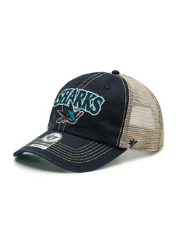 47 Brand Czapka z daszkiem Nhl San Jose Sharks Trucker H-TSCLA22LAP-VB Czarny ze sklepu MODIVO w kategorii Czapki dziecięce - zdjęcie 168439784