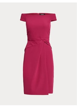 Lauren Ralph Lauren Sukienka koktajlowa 253863510016 Różowy Regular Fit ze sklepu MODIVO w kategorii Sukienki - zdjęcie 168441303