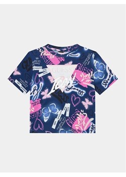 Guess T-Shirt J3BI41 J1313 Granatowy Regular Fit ze sklepu MODIVO w kategorii Bluzki dziewczęce - zdjęcie 168441914