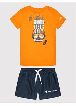 Champion Komplet t-shirt i spodenki 306050 Pomarańczowy Regular Fit ze sklepu MODIVO w kategorii Komplety chłopięce - zdjęcie 168445263