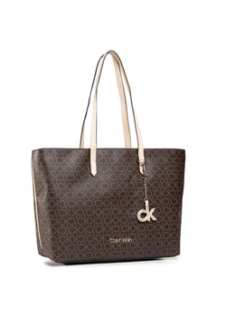 Calvin Klein Torebka Shopper Md K60K607427 Brązowy ze sklepu MODIVO w kategorii Torby Shopper bag - zdjęcie 168445613