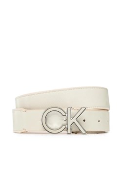 Calvin Klein Pasek Damski Re-Lock Saff Ck 3cm Belt Saff K60K609982 Beżowy ze sklepu MODIVO w kategorii Paski damskie - zdjęcie 168445854