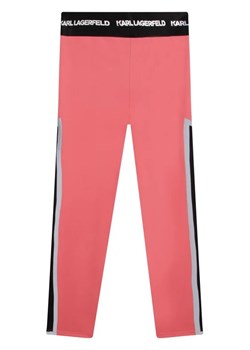 Karl Lagerfeld Kids Legginsy Z14202 S Różowy Regular Fit ze sklepu MODIVO w kategorii Spodnie dziewczęce - zdjęcie 168448300